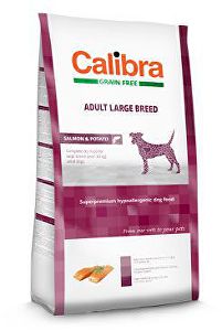 Calibra Dog GF Adult Large Breed Salmon  12kg NEW