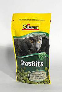 Gimpet kočka Tablety GrasBits s kočičí trávou 50g