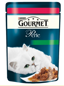 Gourmet Perle kapsa kočka s hov. a mrkví 85g