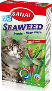 Sanal kočka Seaweed s mořskou řasou a vit.. 60g/100tbl