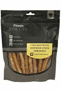 Pochoutka FFL dog treat chicken with rawhide stick400g