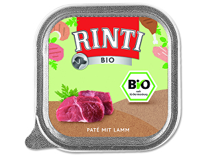 Rinti Dog BIO paštika jehně 150g
