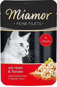 Miamor Cat Filet kapsa kuře+rajče ve šťávě 100g