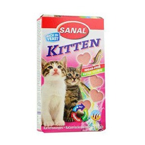 Sanal kočka Kitten srdíčka losos + taurin 40tbl