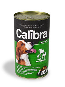 Calibra Dog  konz. jehněčí+hovězí+kuřecí v želé 1240g