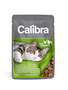 Calibra Cat  kapsa jehněčí a drůbeží v omáčce 100g