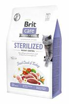 Brit Care Cat GF Sterilized Weight Control, 0,4kg 1+1 zdarma (do vyprodání)