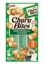 Churu Cat Bites Chicken wraps&Tuna Purée 3x10g + Množstevní sleva