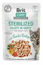 Levně Brit Care Cat Fillets in Gravy Steril. Tend.Turkey 85g