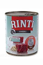 Levně Rinti Dog Sensible konzerva hovězí+rýže 800g