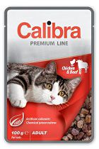 Calibra Cat  kapsa Premium Adult Chicken & Beef 100g