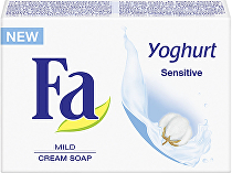 Fa mýdlo Senzitive Yoghurt bílé 90g