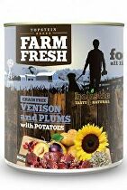 Farm Fresh Dog Venision&Plums+Potatoes konzerva 400g + Množstevní sleva