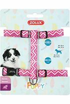 Postroj pes štěně PIXIE nastavitelný růžový 13mm Zolux