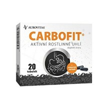 Carbofit aktivované rostlinné uhlí 20tob