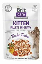 Levně Brit Care Cat Fillets in Gravy Kitten Tend.Turkey 85g