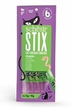 Levně Schesir Cat pochoutka Stix Liquid Snack kachna 6x15g