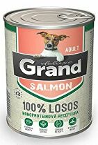 GRAND konz. pes deluxe 100% losos adult 400g + Množstevní sleva