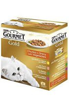 Gourmet Gold Mltp konz. kočka kousky ve šť.zelen.8x85g + Množstevní sleva