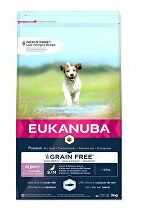 Levně Eukanuba Dog Puppy&Junior Small&Medium Grain Free 3kg