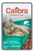Calibra Cat  kapsa Premium Sterilised Liver 100g + Množstevní sleva