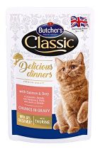 Butcher's Cat Class.Delic.Dinn. losos+dorada kapsa100g