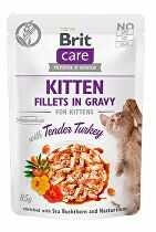 Brit Care Cat Fillets Gravy Kitten Tender Turkey 85g + Množstevní sleva