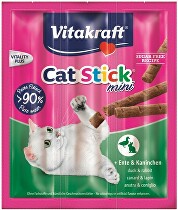 Vitakraft Cat pochoutka Stick mini  Rabb.+Duck. 3x6g + Množstevní sleva +1ks zdarma (do vyprodání)