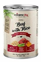 Chicopee Dog konz. Pure Beef with Rice 400g + Množstevní sleva