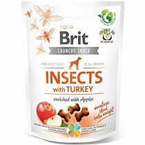 Brit Care Dog Crunchy Crack. Insec. Turkey Apples 200g + Množstevní sleva