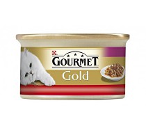 Gourmet Gold konz. kočka jemná paštika s hovězím 85g