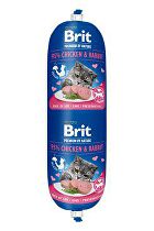 Brit Premium Cat by Nature Sausage Chicken&Rabbit 180g + Množstevní sleva