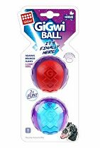 Levně Hračka pes GiGwi Ball míček M, 2ks/ karta, pískající