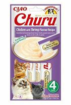 Levně Churu Cat Chicken with Shrimp Flavour Recipe 4x14g