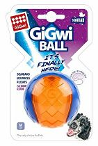 Levně Hračka pes GiGwi Ball míček M transparentní modro/oran