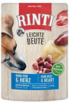 Rinti Dog kapsa Leichte Beute hovězí+kuřecí srdíčka