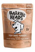 BARKING HEADS Top Dog Turkey kapsička 300g + Množstevní sleva