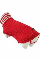 Obleček svetr rolák pro psy DUBLIN červený 30cm Zolux