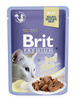 Brit Premium Cat D Fillets in Jelly with Beef 85g + Množstevní sleva