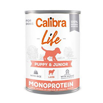 Calibra Dog Life  konz.Puppy&Junior Lamb&rice 400g + Množstevní sleva 5+1 zdarma