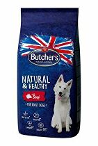 Levně Butcher's Dog Natural&Healthy Dry s hovězím masem 15kg
