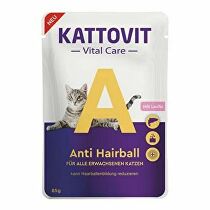 Levně Kattovit Cat Vital Care Anti Hairball losos kapsa 85g
