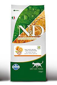 N&D Grain Free CAT Adult Fish & Orange 10kg