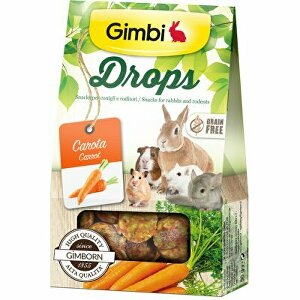 Gimbi Drops pro hlodavce s mrkví 50g