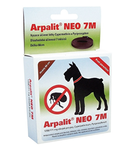 Arpalit Neo 7M obojek antiparazitární Hnědý 66cm pes