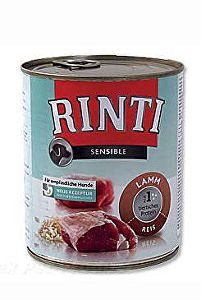 Rinti Dog Sensible konzerva jehně+rýže 800g