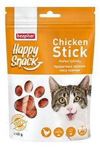 Pochoutka Happy Snack Cat kuřecí tyčinky 40g