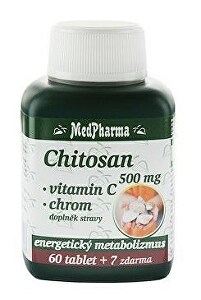 Chitosan 500mg +vit.C +chrom MedPharma 67tbl