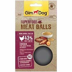 GIMDOG Superfood Meat Balls Kuře, sl.bramb.+proso70g