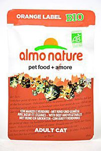 Almo Cat Nat.kočka kaps Orange Label Bio hově+zele 70g